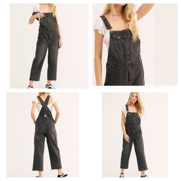 🆕Free People Baggy Boyfriend Overalls.  NWOT. - Picture 2 of 8